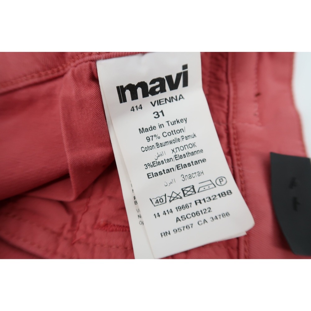 Mavi Women's Vienna Dusty Cedar Red Stretch Twill 5.5" Shorts Size 31 New - Picture 6 of 6